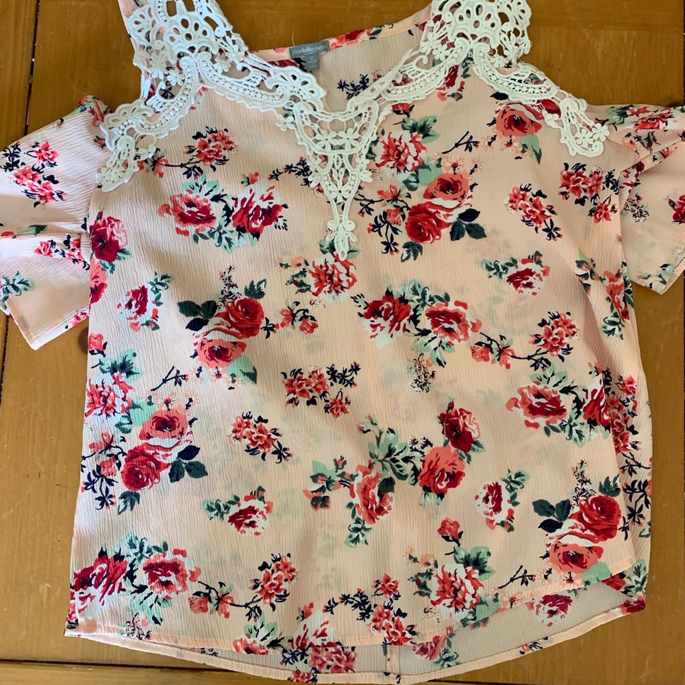 Charlotte Russe cold shoulder top